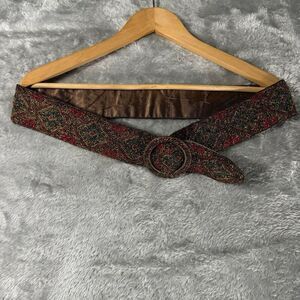 Mary‎ McFadden Belt Womens Large Multicolor Beaded 60s Vintage Whimsygoth Boho